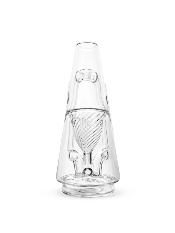a clear glass pipe with a white box next to it, which is labeled as a special edition glass.