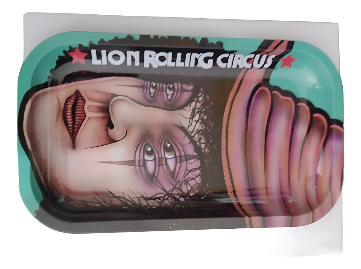 Charola Mediana De Metal Brasil Lion Rolling Circus