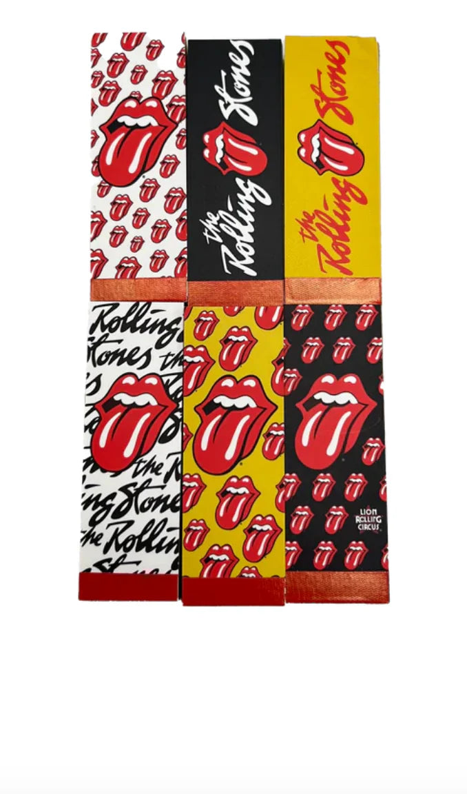 Papel Filtro Unbleached Edicion Limitada Rolling Stones 50 Hojas por Paquete Lion Rolling Circus